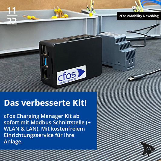 Neu: Modbus-Schnittstelle im cFos Charging Manager Kit
