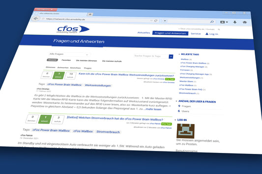 NEU! Das cFos eMobility Network User-Portal!