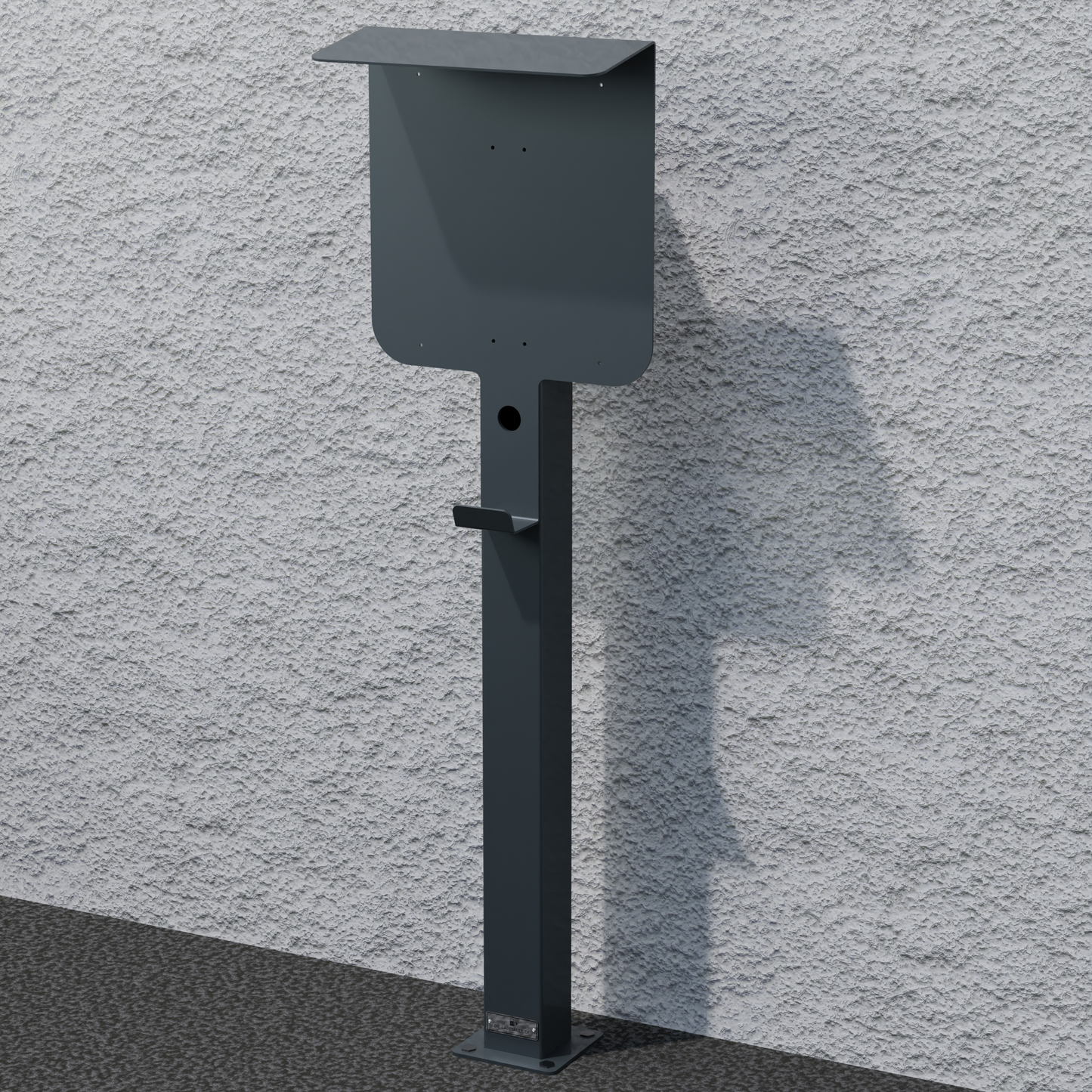 Stele passend für cFos Power Brain Wallbox mit Dach | Ständer | Standfuß | Stele | Base